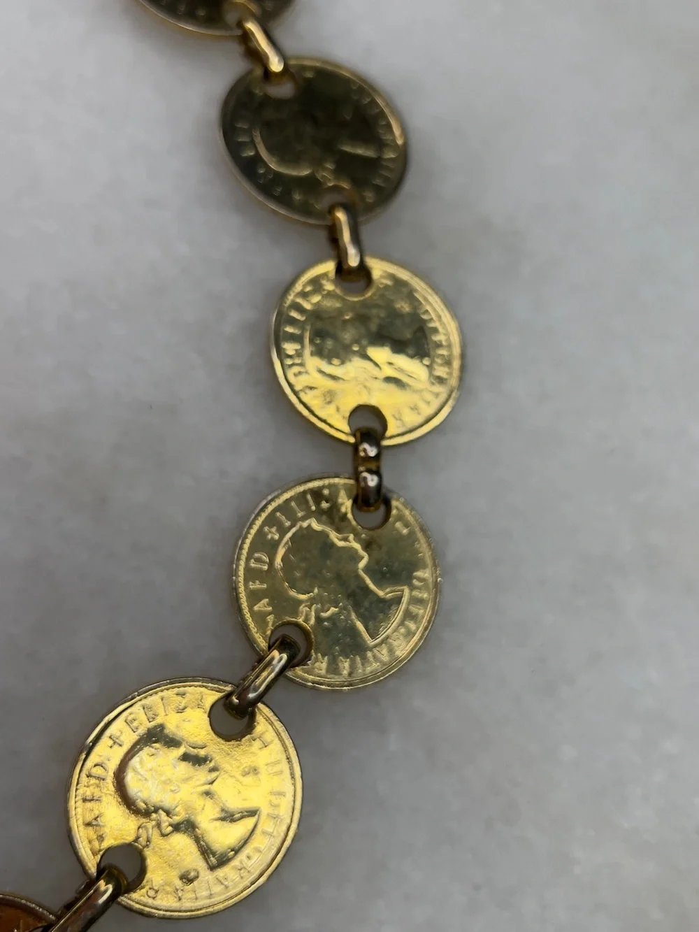 1980s Vintage Coin Belt